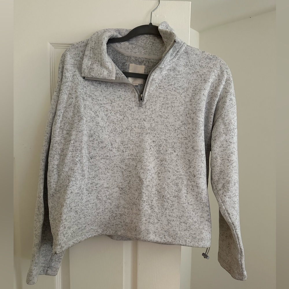 Gray Quarter Zip Sweatshirt